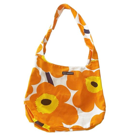 Marimekko Handbags - Marimekko Orange Clover Tote Bag